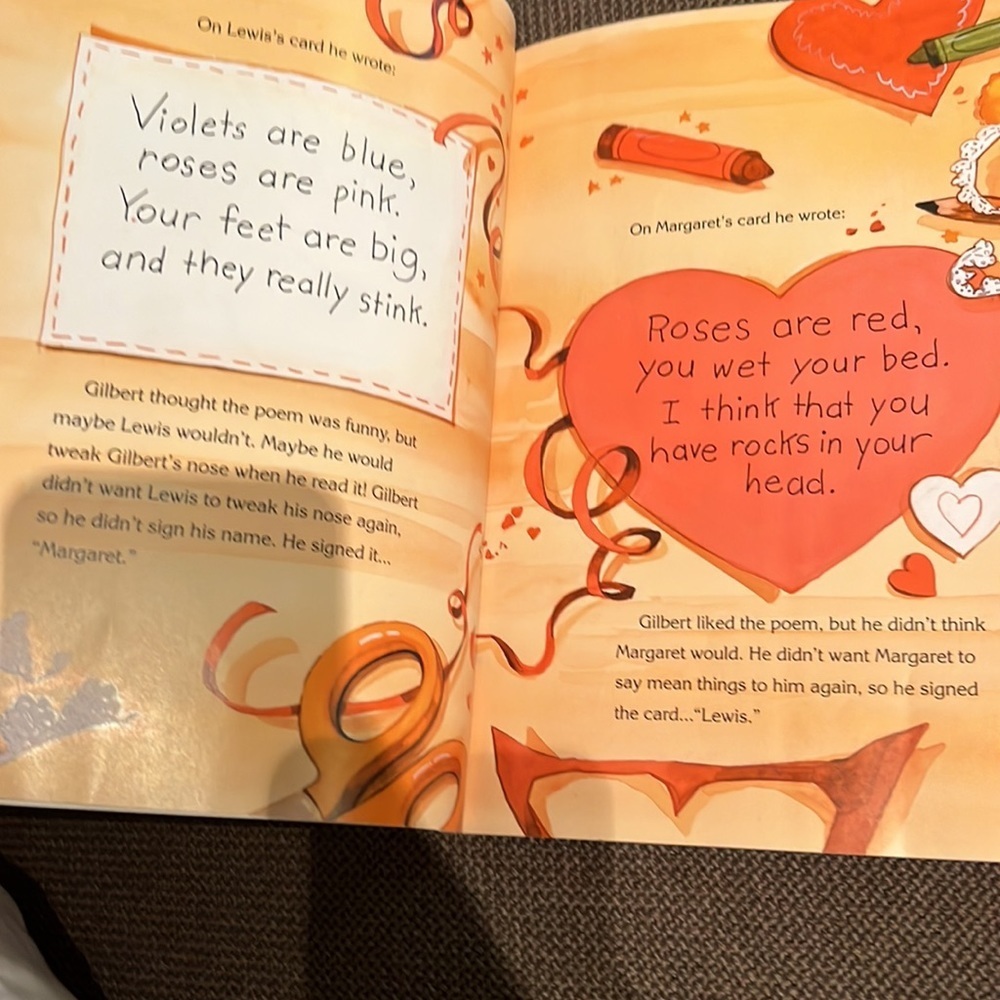 Valentines Day kids book Roses are Pink Your Feet Really Stink paperback book​​ - Picture 5 of 5